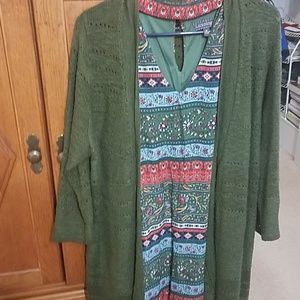 Luxology dress size 14 w cardigan
